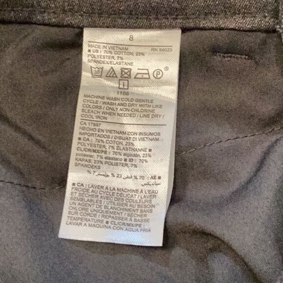 NWT Old Navy High-Waisted Pixie Skinny Pants Gray Size 8 - Picture 10 of 12